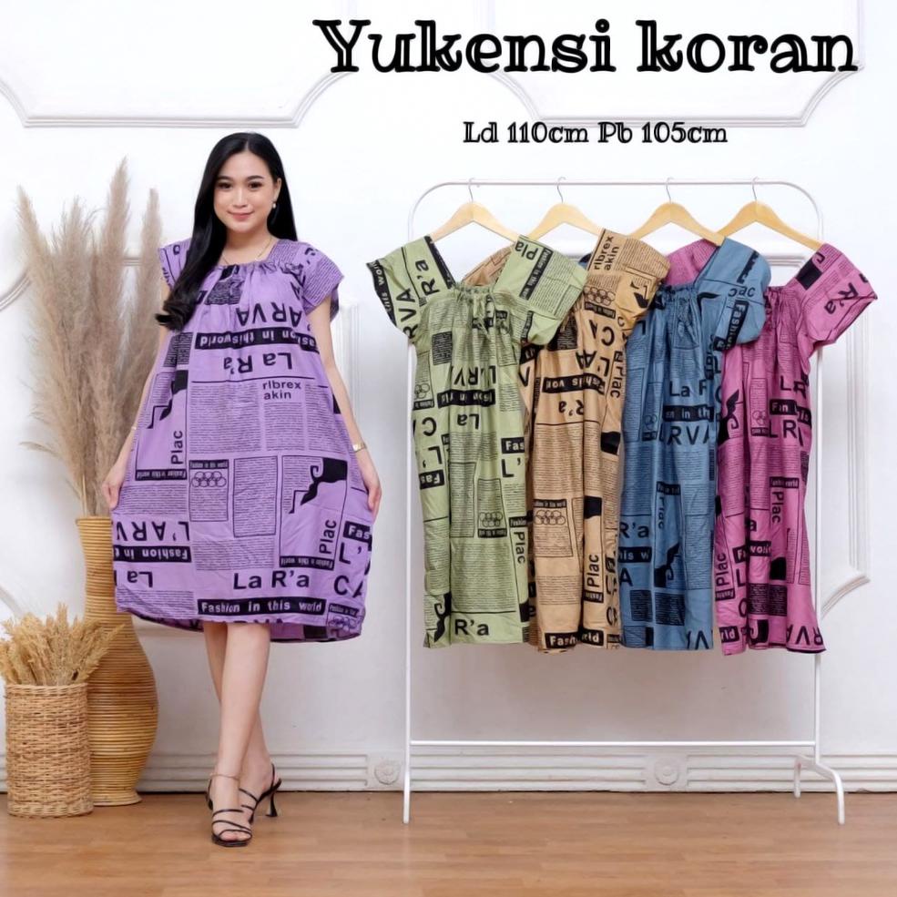 DASTER YUKENSI KEKINIAN JUMBO BOBA SAMARA KORAN MELODY BUMIL - BATIK FA (KODE 1387)