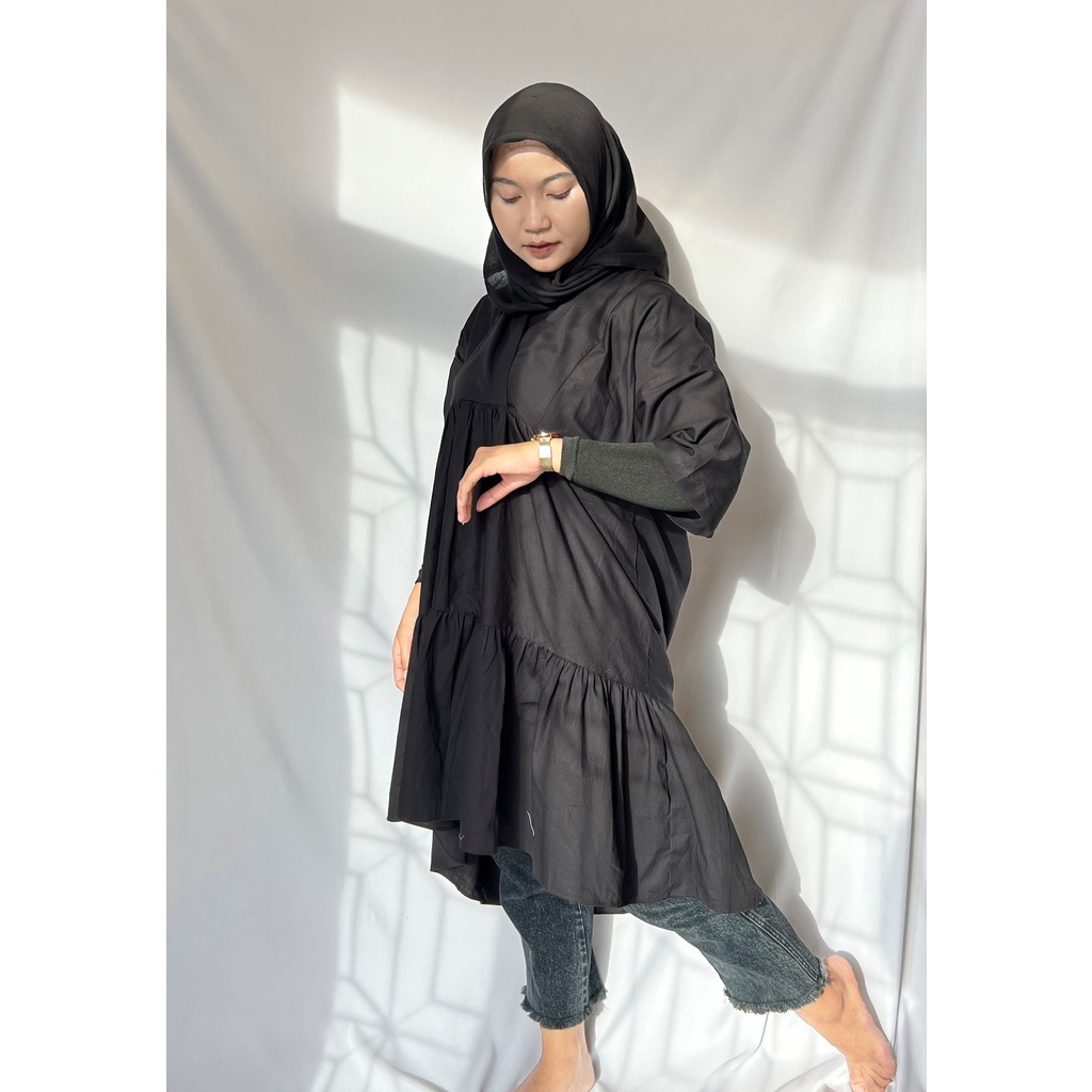 Dress Katun Poplin Tunik Poplin Oversize Baju Hamil PS I Love You