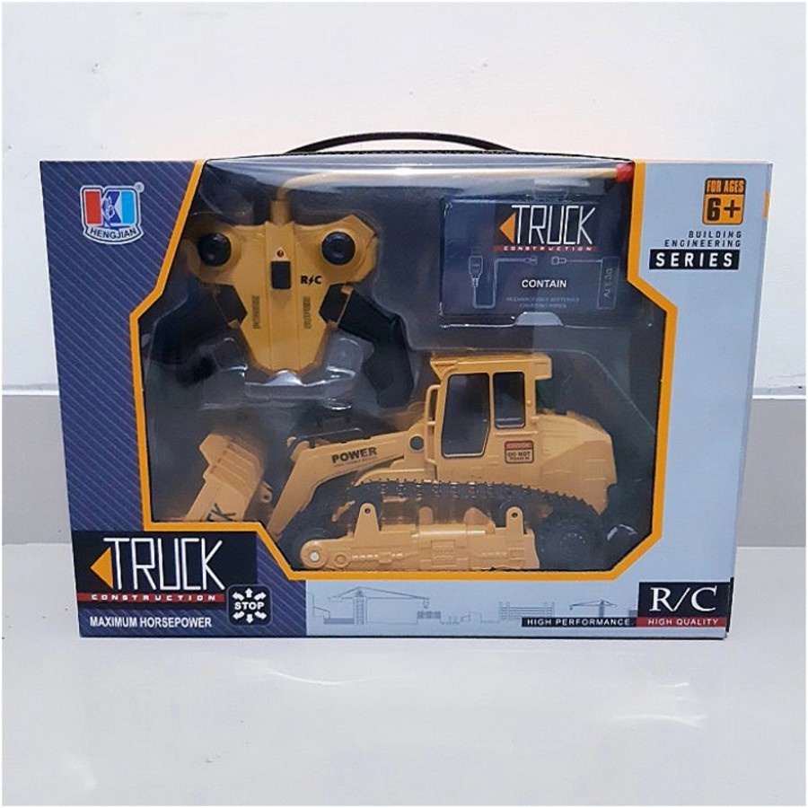 Mainan Anak RC Mobil Remot Control RC Truck Buldozer Alat Berat 689808