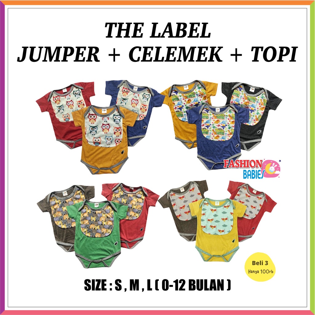 THE LABEL | JUMPER BASIC BABY 0-12 BLN | JUMPER KODOK BAYI S M L ❤ Fashionbabies ❤