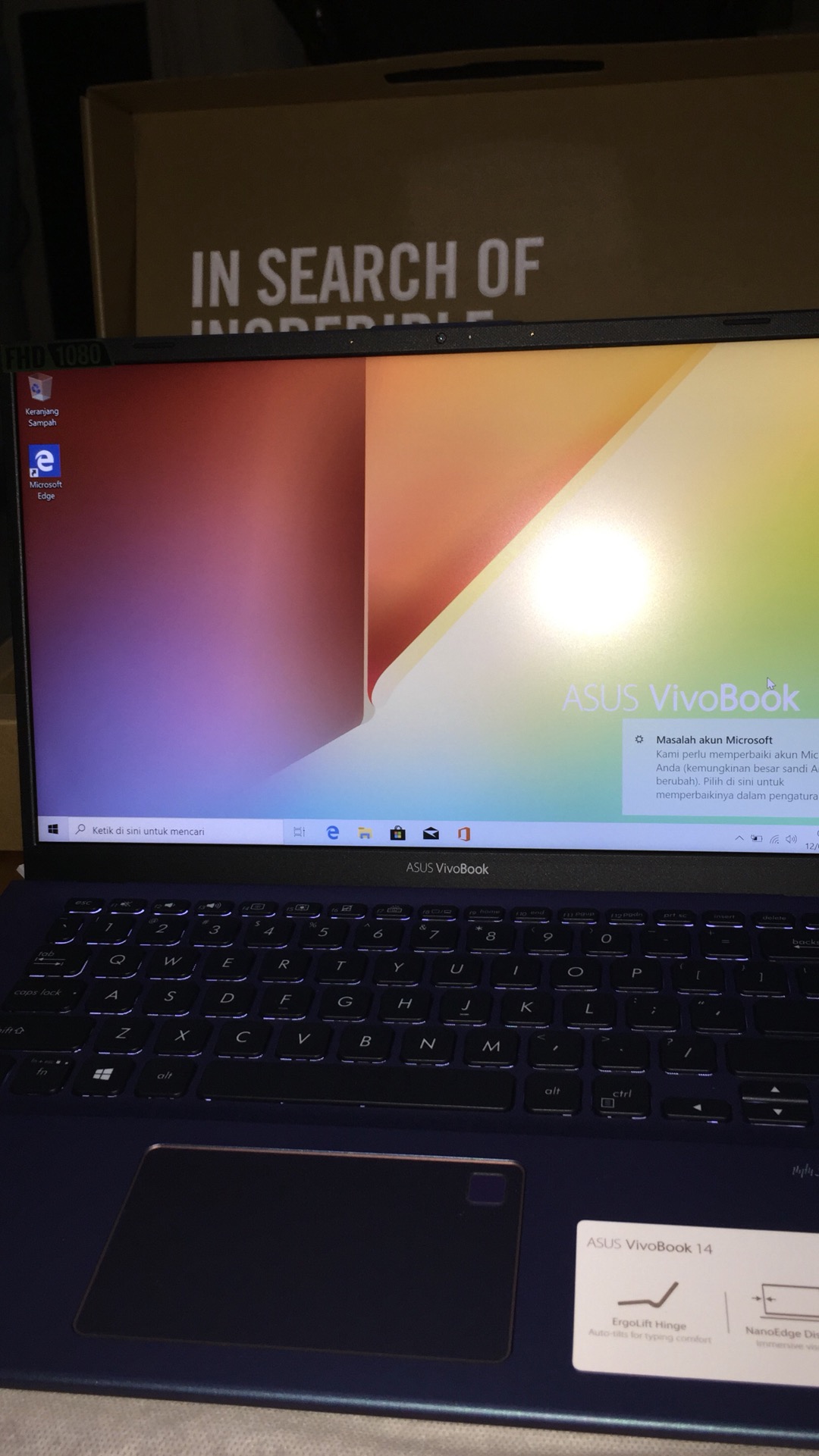 Laptop Asus Vivobook A412FA EK301T Core i3-8145U/4GB DDR4