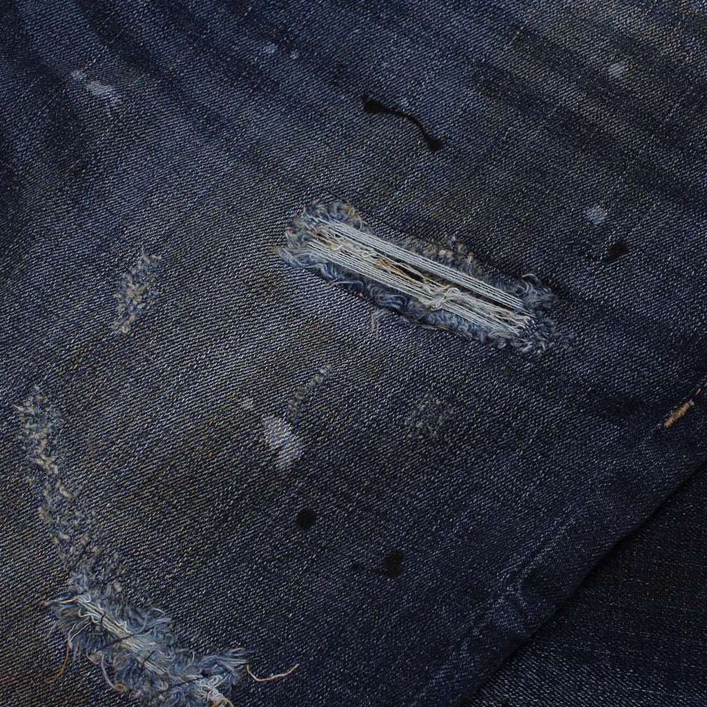 Whoopculture &quot;Hog&quot; Blue Wash Ripped Jeans