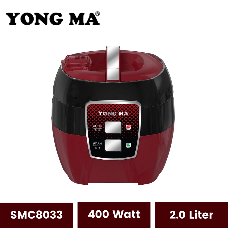 Yong Ma Magic Com SMC 8033 2 Liter | Rice Cooker Manual Konvensional Penanak Nasi Magic Com Magikom Magiccom Mejikom Megic Kom | Yongma SMC-8033 Garansi Resmi