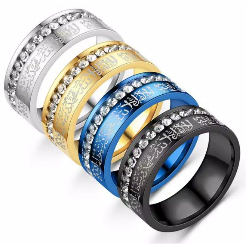 Cincin Titanium PERMATA Tauhid Black