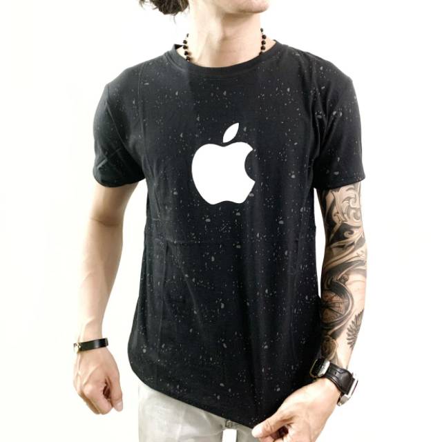 Kaos pria distro galacy apple spot printing 5 warna