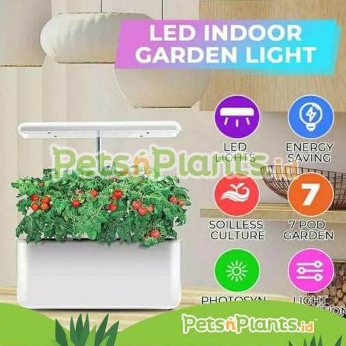 Smart Hidroponik Indoor Lampu LED Grow Light Otomatis Full Spectrum