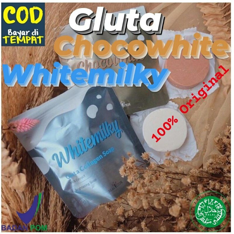 Gluta Collagen Soap Beautetox / Gluta Collagen Soap Chocolate / Gluta Collagen soap whitemilky