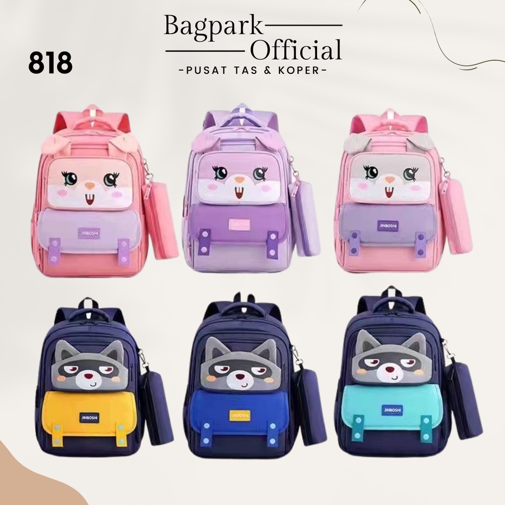 Tas Anak Import Tas Anak Cewek Tas Anak Cowok Tas Anak Sekolah SD Gambar Unicorn Kelinci Free Kotak Pensil