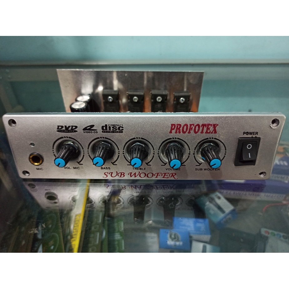 POWER KIT Amplifier MESIN SPEAKER AKTIF KARAOKE PROFOTEX stereo NEW