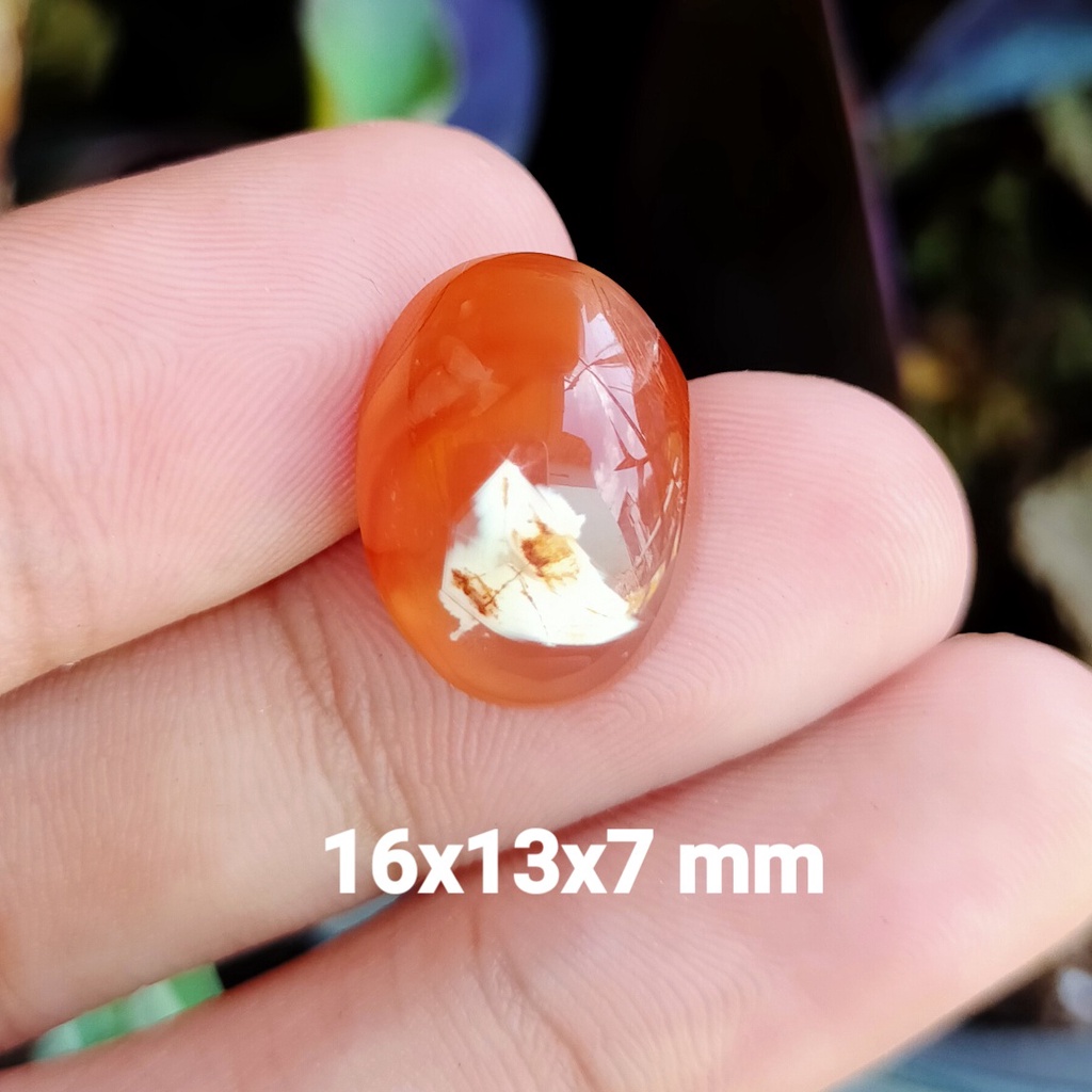 BATU MERAH CEMPAKA ASLI SERAT PUTIH bkn giok yaman api siem opal koleksi moonstone permata