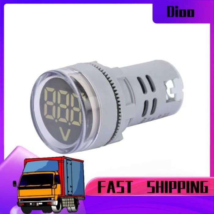 Voltmeter Dc Dioo Voltmeter Digital Dengan Lampu Indikator Led Bentuk Bulat