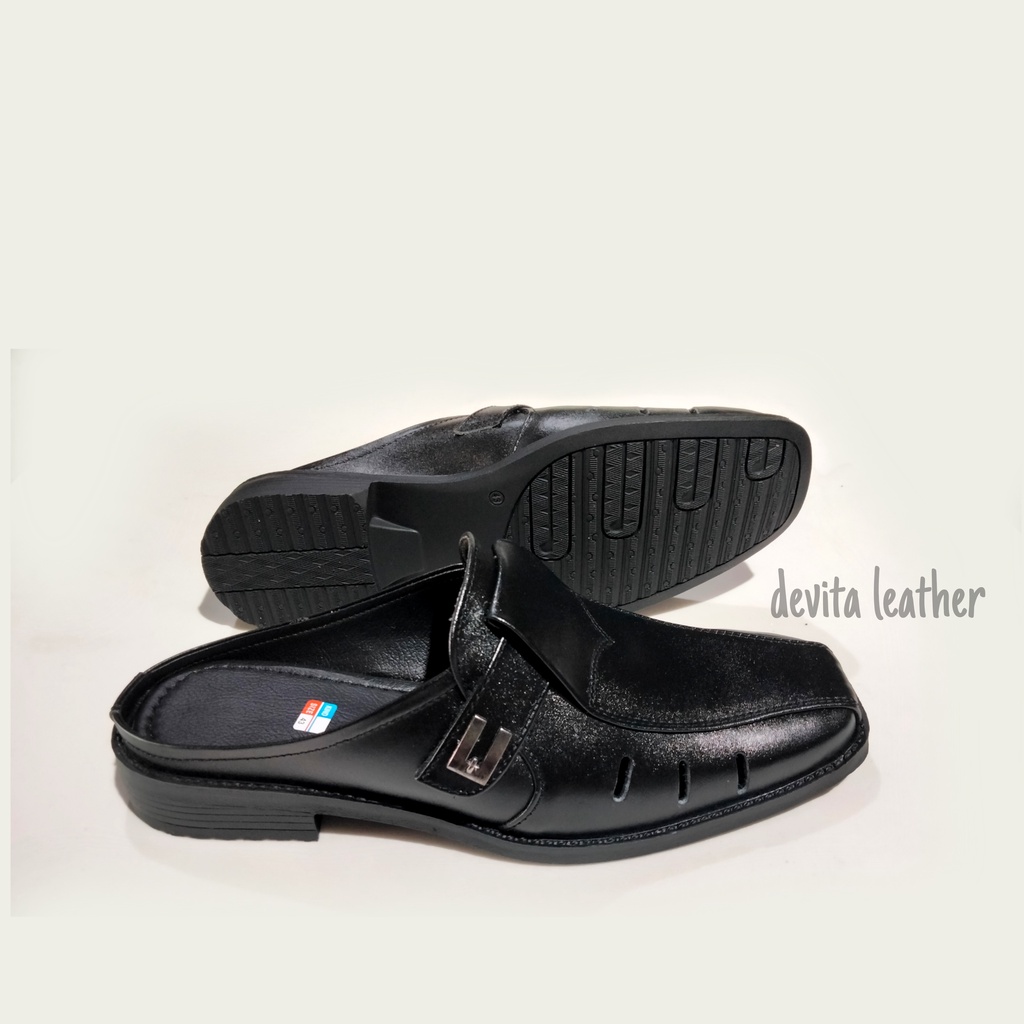 Sepatu sandal kulit pria bahan ori kulit sapi / sandal formal / sepatu formal