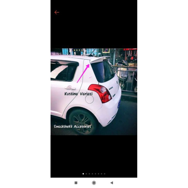 Spoiler Swift Lama 2005-2012  Bahan Plastik Tanpa Cat.