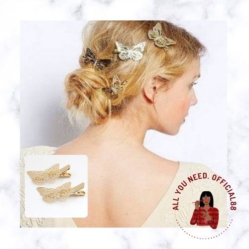 ✿AYN✿  jepit rambut kupu kupu FA70 emas butterfly gold