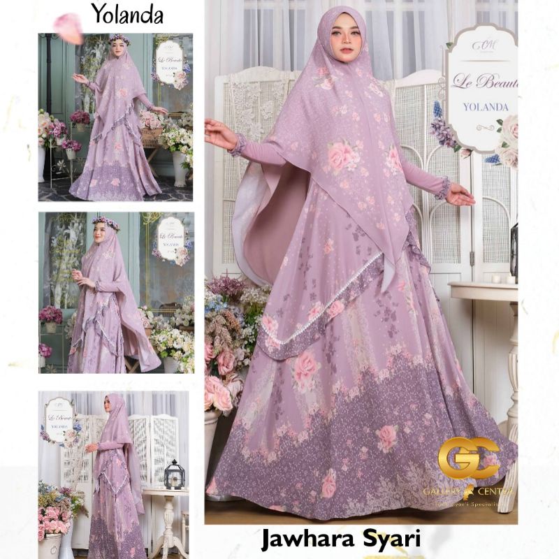 YOLANDA LE BEAUTE SERIES Original By Jawhara Syari CM Signature. Gamis set premium mevvah elegan gir