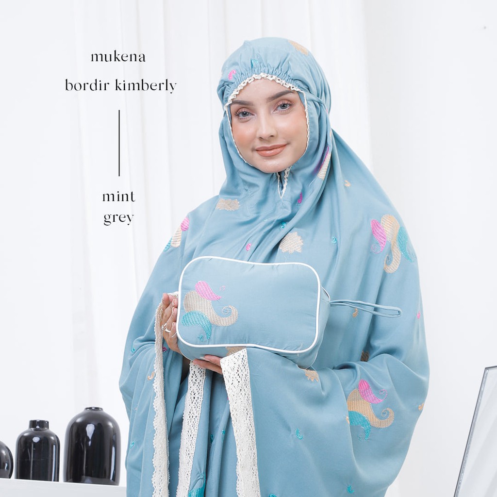 Mukena Dewasa Rayon Bordir Kimberly