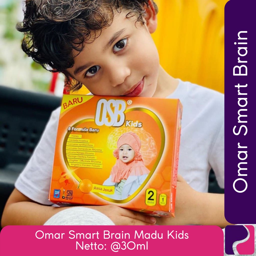 Omar Smart Brain OSB Madu for Kids untuk anak-anak Vitamin Lebih Fokus