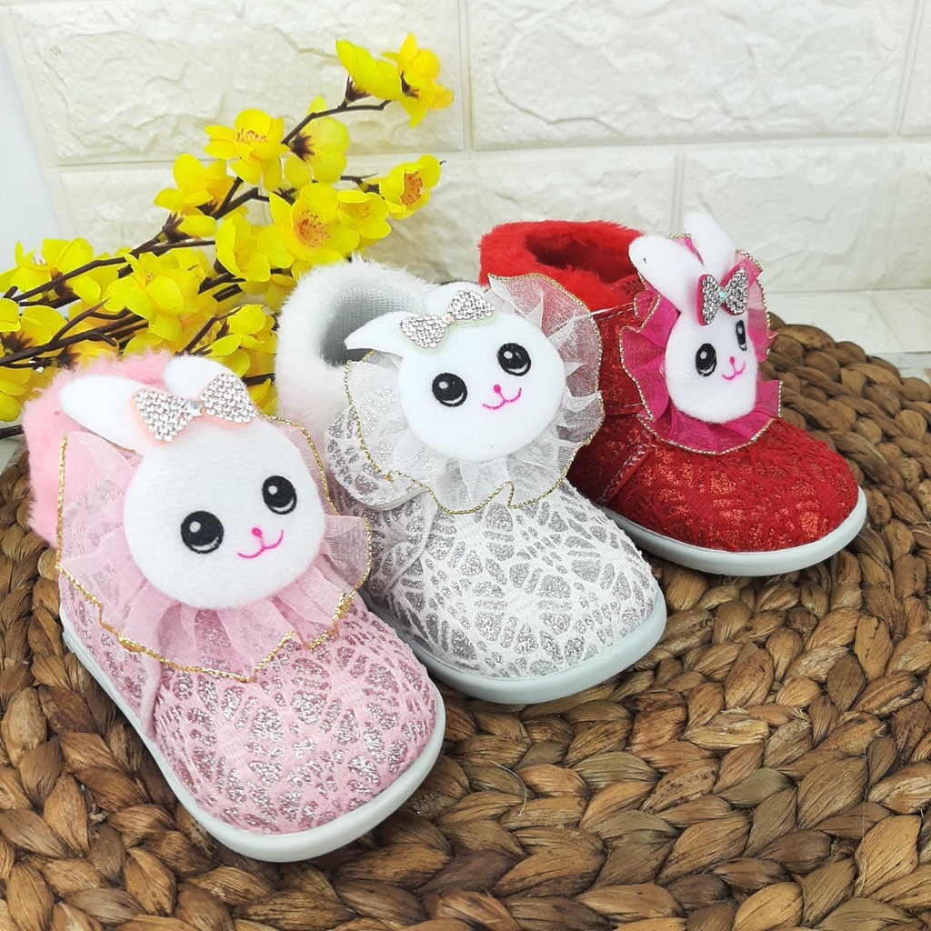 mandirishoesstore-SEPATU PESTA BONEKA ANAK BUNYI CIT CIT 1 2 3 TAHUN FAY24