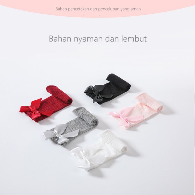 Kaos Kaki Panjang Pita Anak Perempuan