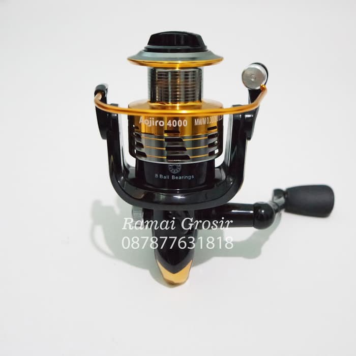 Reel Ril Fugushima Aojiro Jepang 4000 8 BB Spool Besi AP-1414