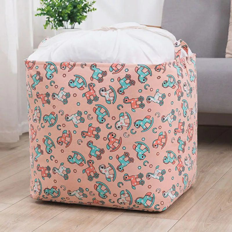 Clothing storage basket Jumbo/Tempat penyimpan pakaian selimut mainan dengan kantung serut