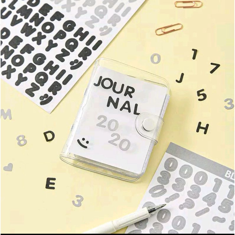 

2 lembar Sticker Alphabet for Journaling
