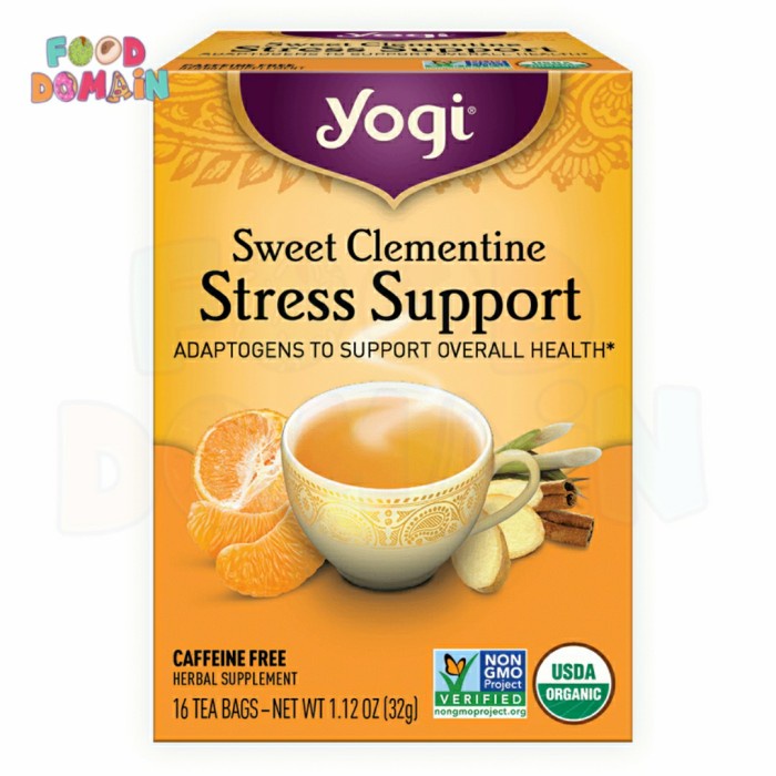 

Yogi Tea Sweet Clementine Stress Support 16 Tea Bags 32g