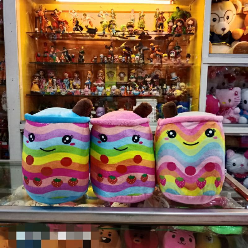 Boneka Boba Pelangi Boneka Boba Rainbow Boneka Boba unik Boneka anak Boba