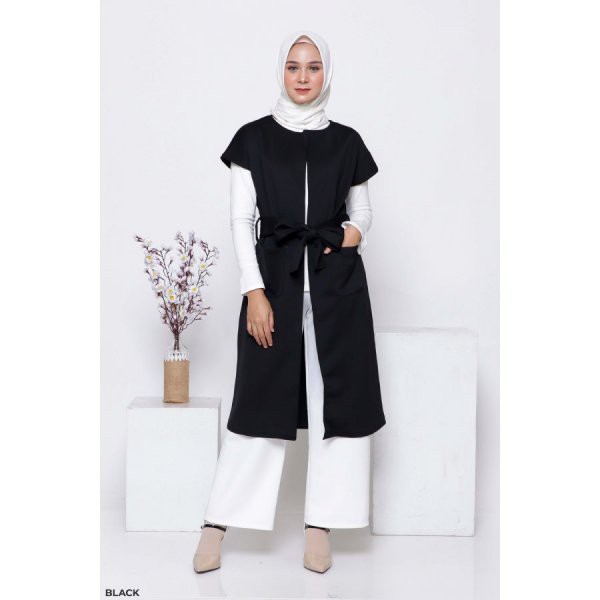 CHAYRA BLAZER PANJANG WANITA MUSLIM MEWAH BAHAN SCUBA  