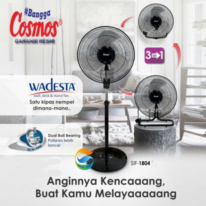 Cosmos Industrial Fan 18 Inch Wadesta 3 in 1 SIF 1804