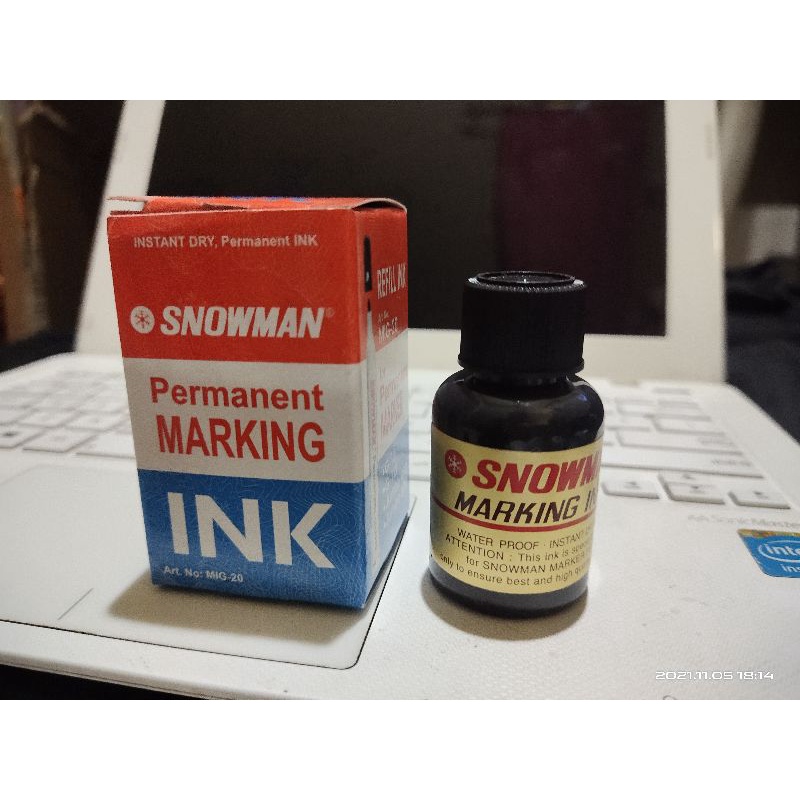 

0Refill Tinta Spidol Snowman Permanent Marker G-12 / isi ulang tinta Snowman