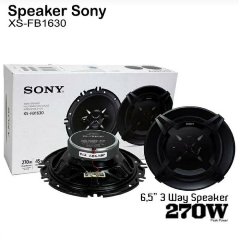 Sound Mobil Berkualitas Speaker Coaxial Mobil Ukuran 6 inch Sony XS FB 1630 (Original)