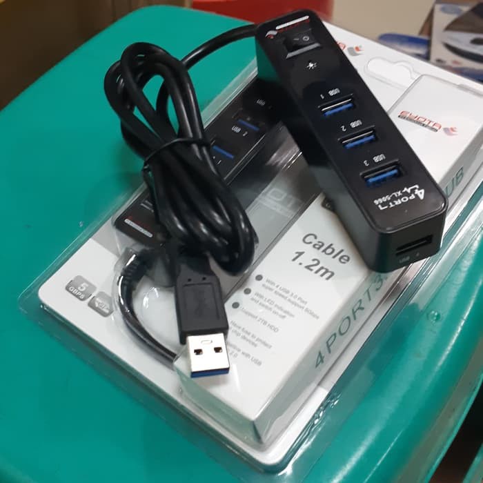 Usb 3.0 Hub 4 Port On-Of Saklar 1.2M kabel High Speed