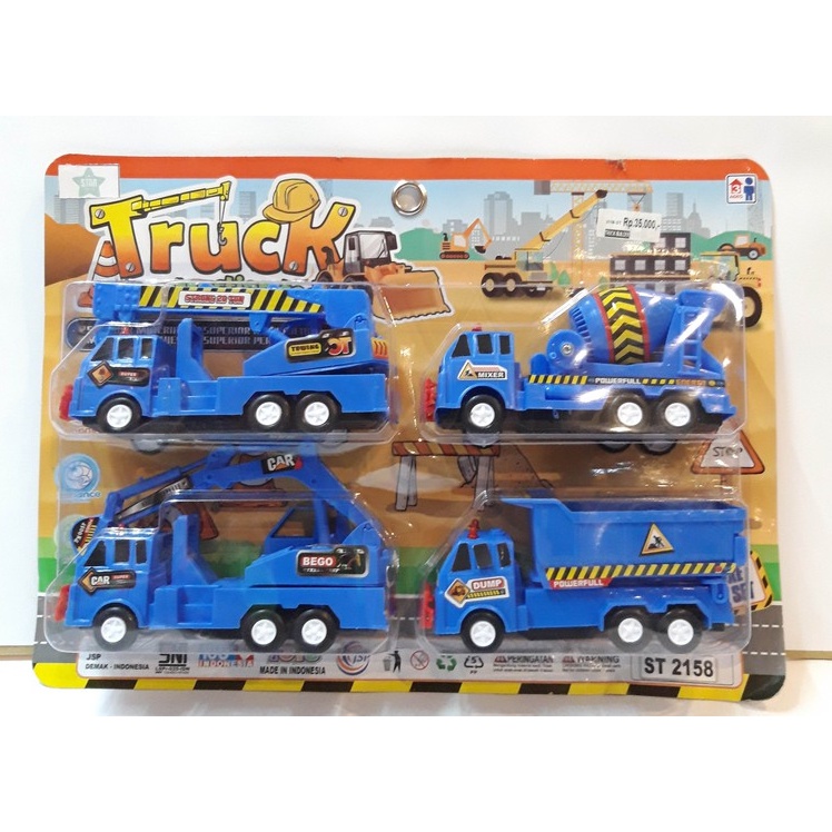 ST2158 Mainan Truck Builder Truk Kontruksi isi 4 PC ST 2158