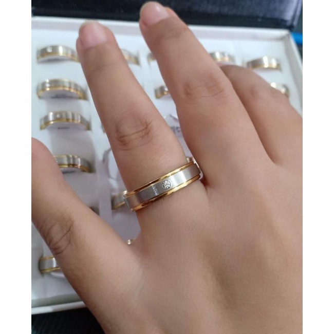 CINCIN TITANIUM ANTI KARAT WANITA PRIA