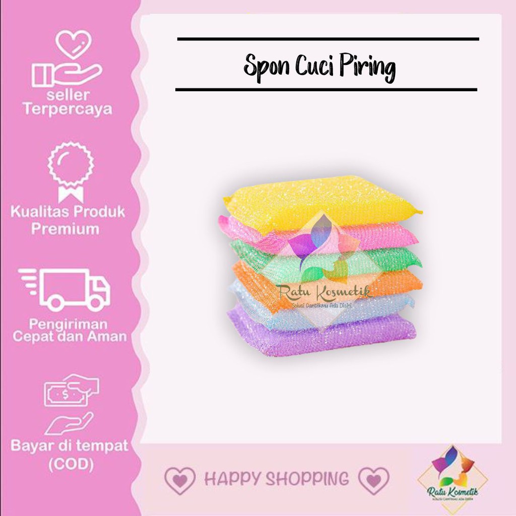 ❤ RATU ❤ Sponge Silikon Cuci Piring | Spon Silicone Multi Fungsi