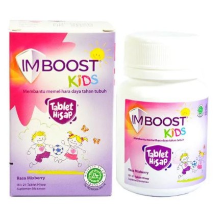 Imboost Kids Imboost Permen Imboost Anak Tablet Hisap 21 tab Vitamin Anak Vitamin Permen Anak Jaga I