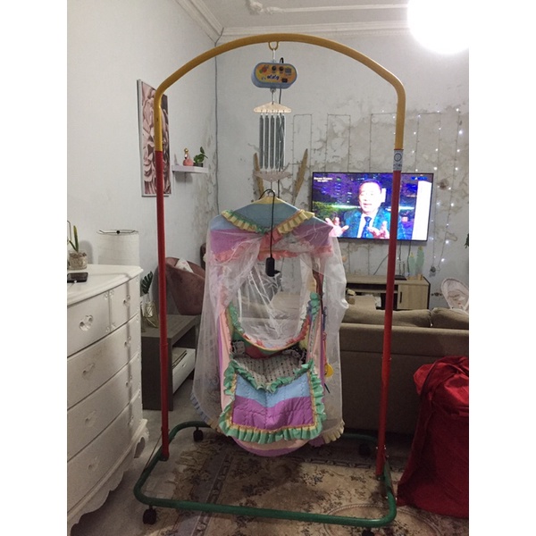 Preloved ayunan bayi merek orient | ayunan listrik | (tiang dan mesin saja)