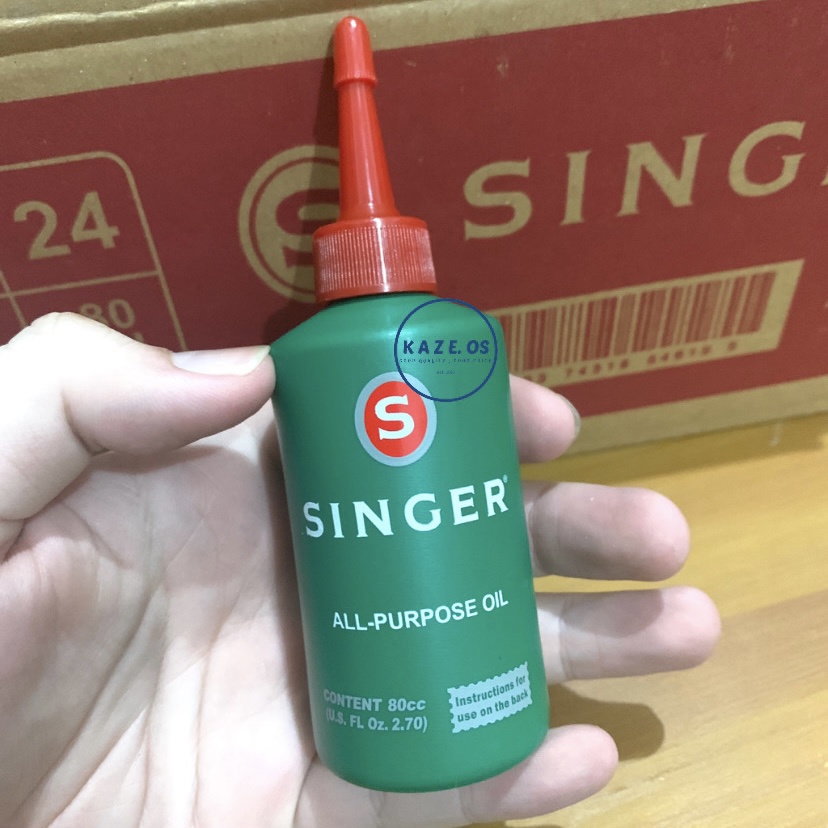 ASLI 100% BUKAN KW MINYAK SINGER 80 CC / 80CC / 80 ML / 80ML ALL PURPOSE OIL SERBAGUNA PELUMAS MESIN