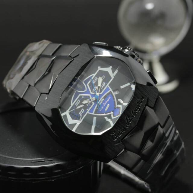 Jam Tangan Pria Tonino Lamborghini Chrono off Case Black