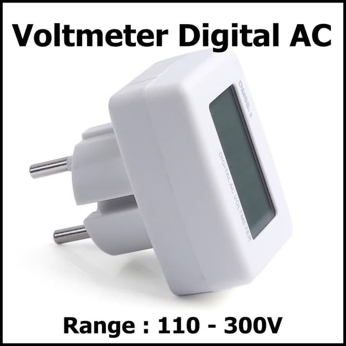 Voltmeter Digital AC EU Plug 110 sd 300V Alat Pengukur Listrik DM55