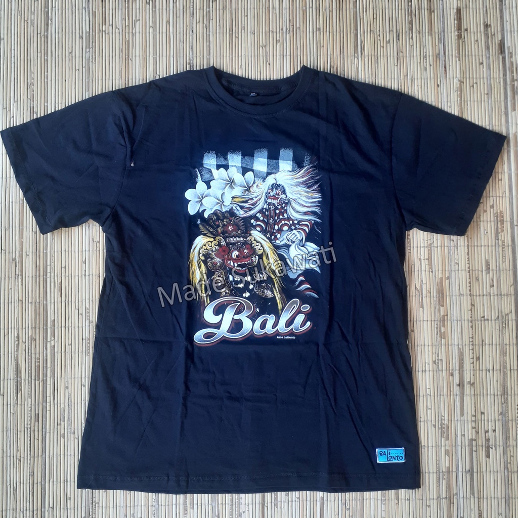 Baju Kaos Distro Barong rangda Bali Lonto katun tebal