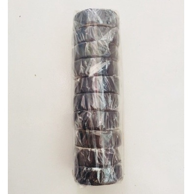 Paket 10 Pcs Isolasi Hitam Kabel Listrik 3/4 inch x 5 Yard