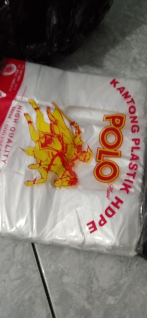 [ Hd Bening Polo ] Kantong Plastik Kresek Hdpe Bening Merk Polo
