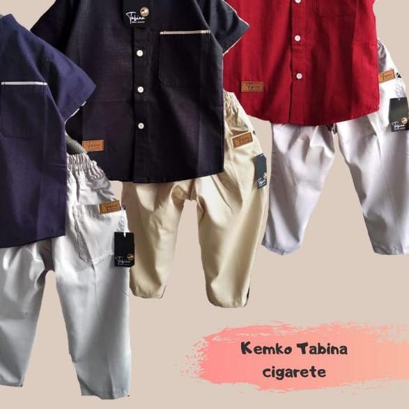 ♪ KEMKO CIGARETE / KOKO ANAK TABINA BISA COUPLE / KEMEJA KOKO / BAJU ANAK / BAJU COUPLE AYAH ANAK CI