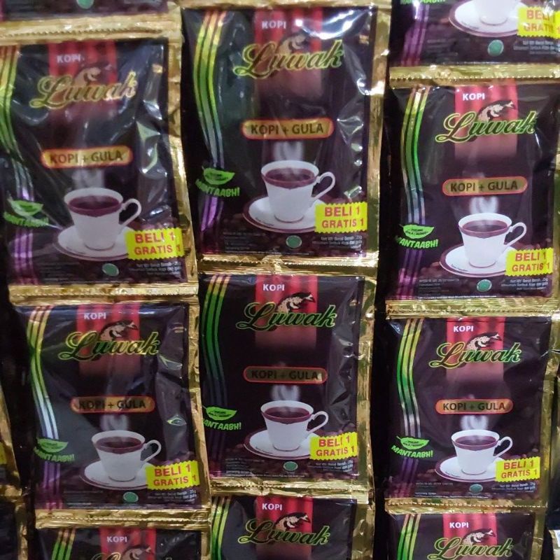 Luwak kopi + Gula isi 10+8 pcs