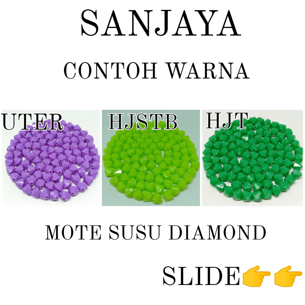 MANIK SUSU / MOTE SUSU / MANIK DIAMOND / MOTE DIAMOND / MANIK SUSU DIAMOND / MOTE SUSU DIAMOND 12MM