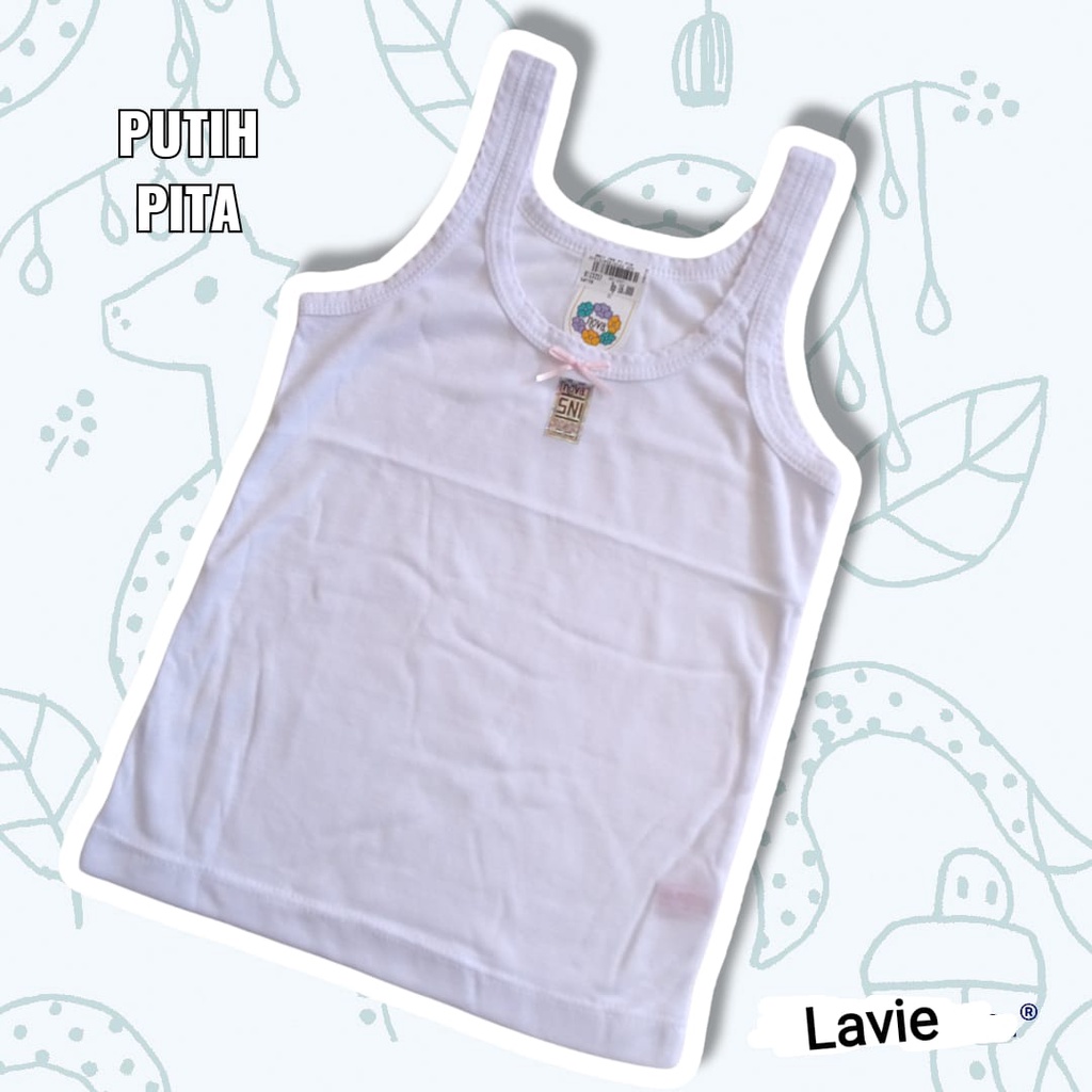 Nova Singlet Putih Anak Tanggung