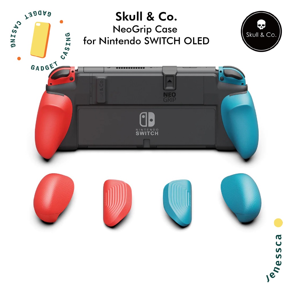 Nintendo Switch OLED Case Skull &amp; Co. GripCase NeoGrip Casing Switch OLED White &amp; Animal Crossing Limited Edition