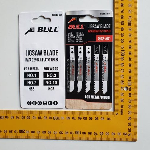 BULL bosch SET BESI KAYU Mata JIGSAW Besi Wood Jig Saw Blade Gergaji